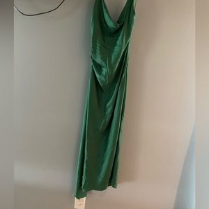 ZARA Emerald Green Slip Dress